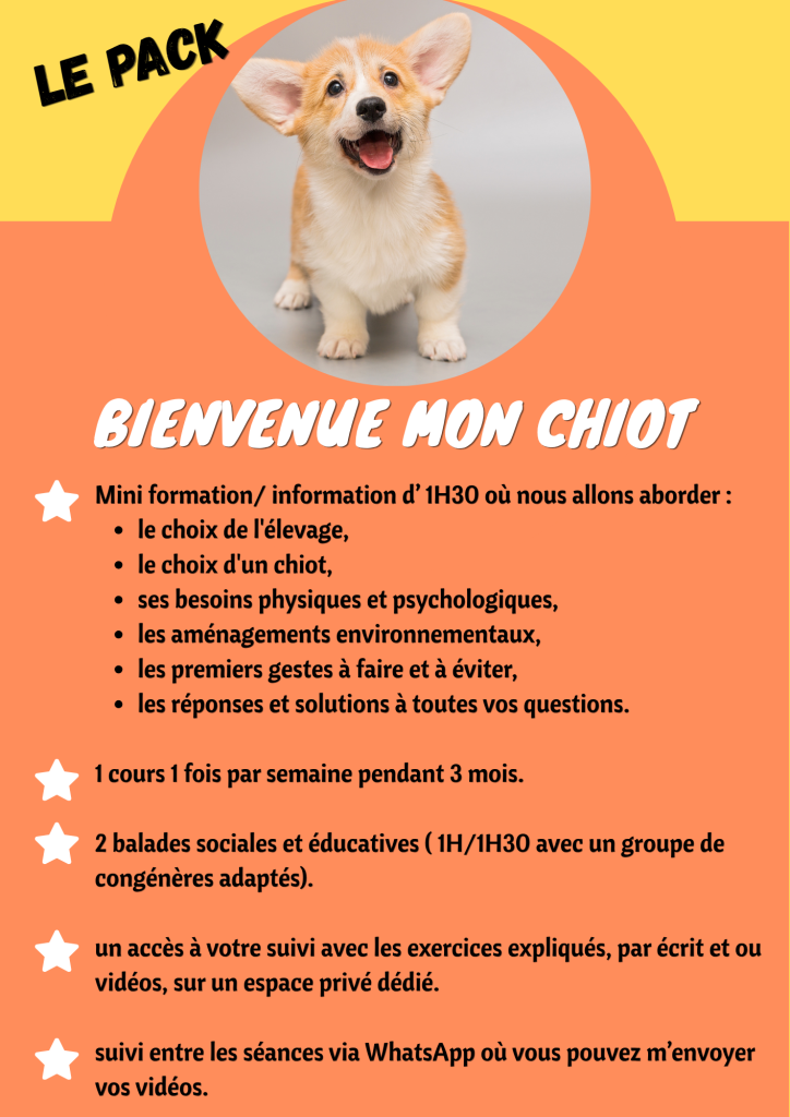 le pack bienvenue mon chiot